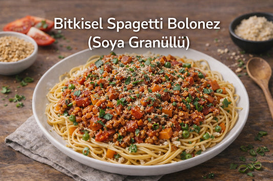 Bitkisel Spagetti Bolonez (Soya Granüllü)