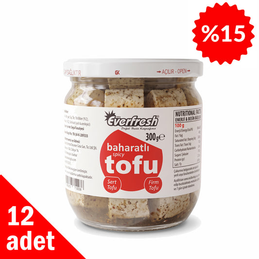 Baharatlı Tofu 300 gr - 12 Adet