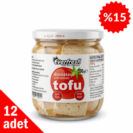 Domatesli Tofu 300 gr - 12 Adet
