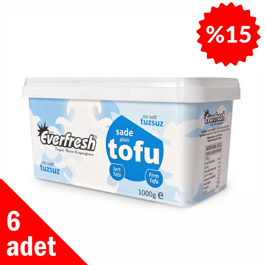 Tuzsuz Tofu 1000 gr - 6 Adet