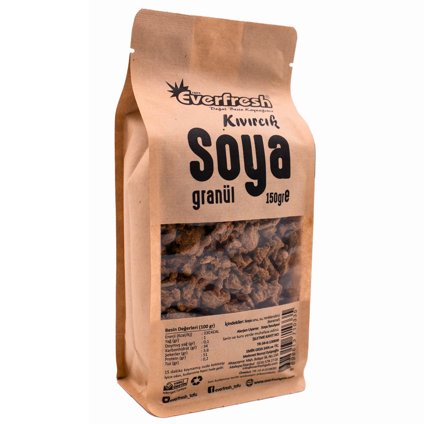 Kıvırcık Soya Granül 150 gr